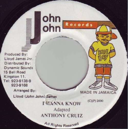 Cover Anthony Cruz - I Wanna Know (7) Schallplatten Ankauf