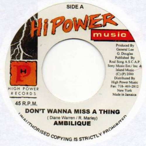 Bild Ambilique* - Don't Wanna Miss A Thing (7) Schallplatten Ankauf