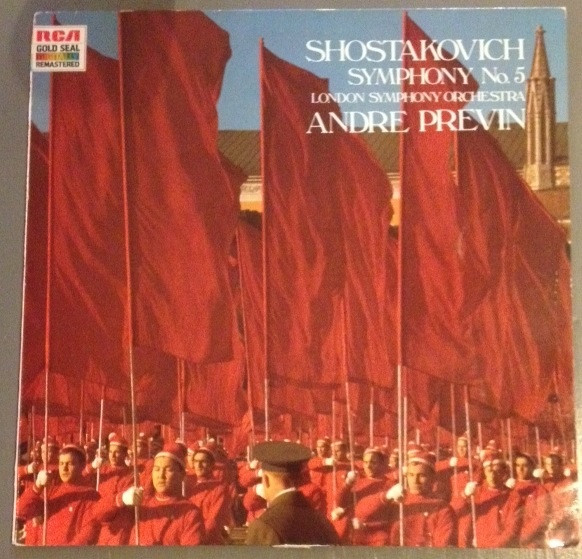Cover Dmitri Shostakovich, André Previn, The London Symphony Orchestra - Symphony No. 5, Op. 47 (LP, RE, RM) Schallplatten Ankauf