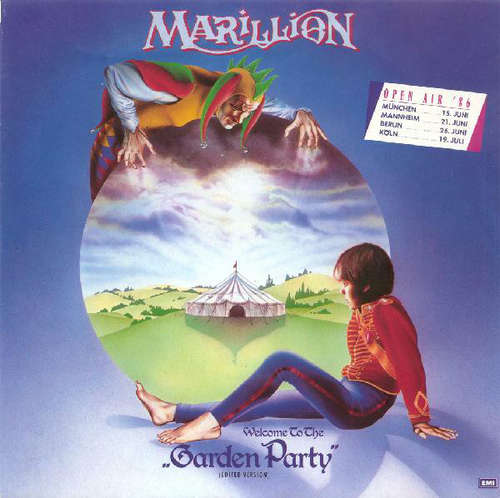 Cover Marillion - (Welcome To The) Garden Party (7, Single) Schallplatten Ankauf