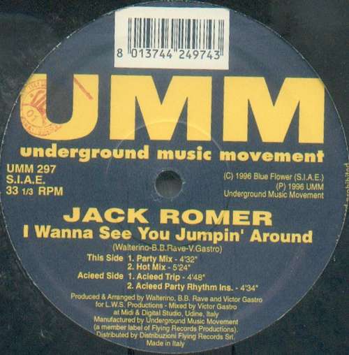 Cover Jack Romer - I Wanna See You Jumpin' Around (12) Schallplatten Ankauf