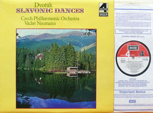 Cover Dvořák* - Czech Philharmonic Orchestra*, Václav Neumann - SLAVONIC DANCES (LP, Album) Schallplatten Ankauf
