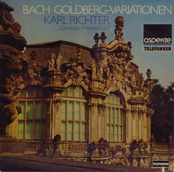 Cover Karl Richter Harpsichord Johann Sebastian Bach - Goldberg-Variationen (LP, RE) Schallplatten Ankauf