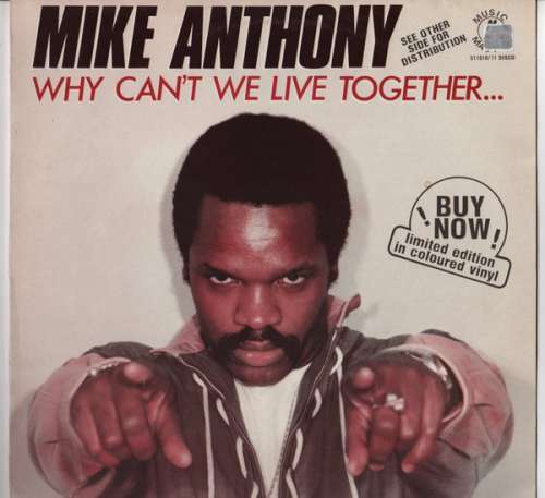 Cover Mike Anthony - Why Can't We Live Together (12, Ltd, Whi) Schallplatten Ankauf