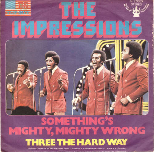 Cover The Impressions - Something's Mighty, Mighty Wrong (7, Single) Schallplatten Ankauf
