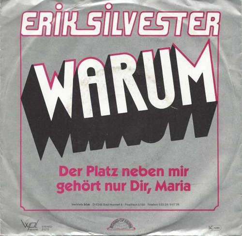 Cover Erik Silvester - Warum (7, Single) Schallplatten Ankauf