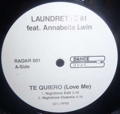 Cover Laundrette 81 Feat. Annabella Lwin - Te Quiero (Love Me) (12) Schallplatten Ankauf