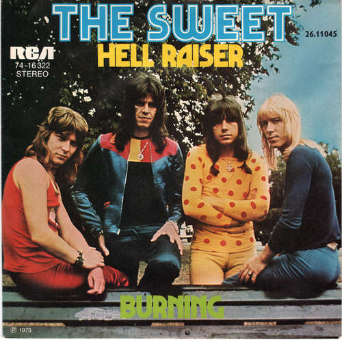 Cover The Sweet - Hell Raiser / Burning (7, Single, RE) Schallplatten Ankauf