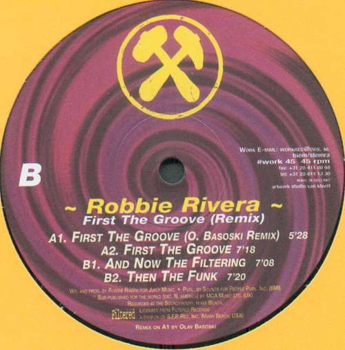 Cover Robbie Rivera - First The Groove (Remix) (12) Schallplatten Ankauf