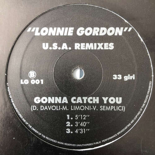 Cover Lonnie Gordon - Gonna Catch You (U.S.A. Remixes) (12) Schallplatten Ankauf