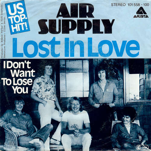 Cover Air Supply - Lost In Love (7, Single) Schallplatten Ankauf