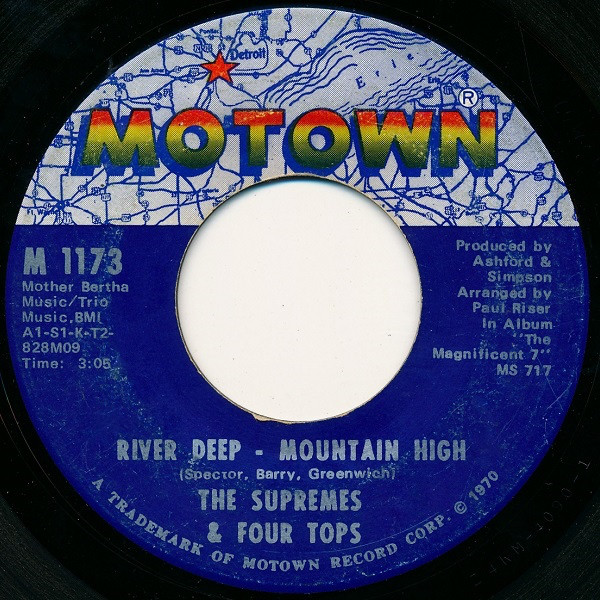 Cover The Supremes & Four Tops - River Deep - Mountain High (7, Single) Schallplatten Ankauf