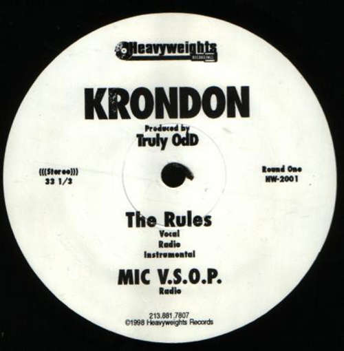 Cover Krondon - The Rules (12) Schallplatten Ankauf