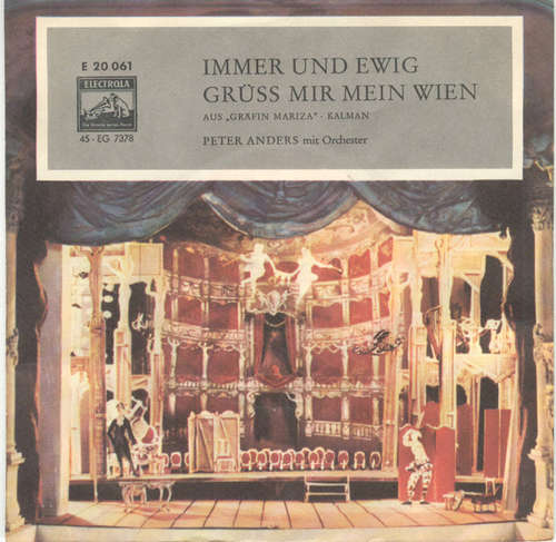 Cover Peter Anders Mit Orchester* - Immer Und Ewig (7, Single, Mono) Schallplatten Ankauf