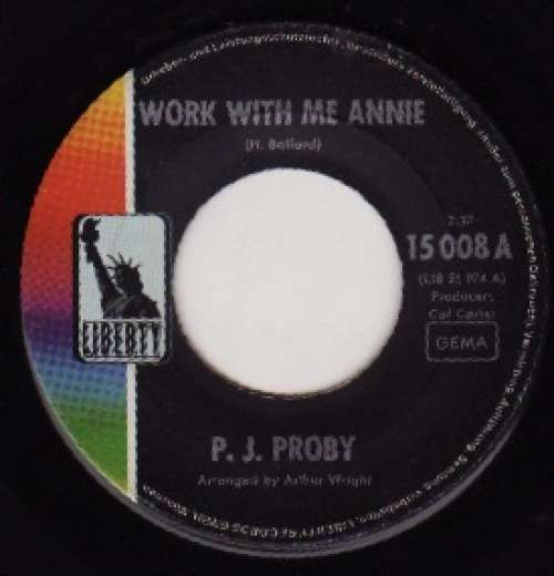 Cover P.J. Proby - You Can't Come Home Again (If You Leave Me Now) / Work With Me Annie (7, Single) Schallplatten Ankauf