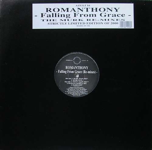 Cover Romanthony - Falling From Grace (Re-Mixes) (12, Ltd) Schallplatten Ankauf