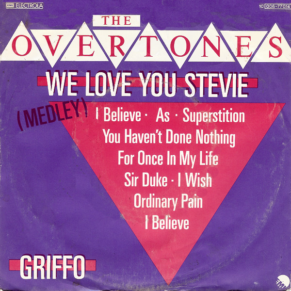 Cover The Overtones (10) - We Love You Stevie (Medley) (7, Single) Schallplatten Ankauf
