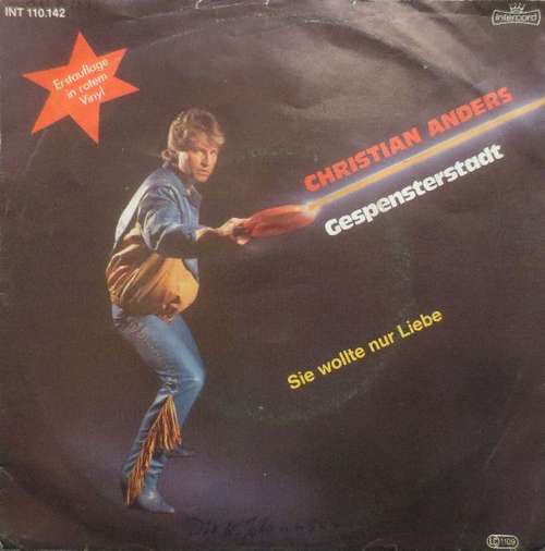 Cover Christian Anders - Gespensterstadt (7, Single, red) Schallplatten Ankauf