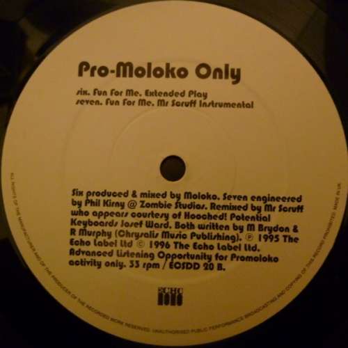 Cover Moloko - Fun For Me (Part Two) (12, Promo) Schallplatten Ankauf