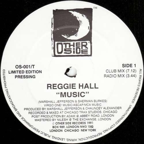Cover Reggie Hall - Music (12, Ltd) Schallplatten Ankauf