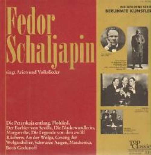 Cover Fedor Schaljapin* - Fedor Schaljapin Singt Arien Und Russische Lieder (LP) Schallplatten Ankauf