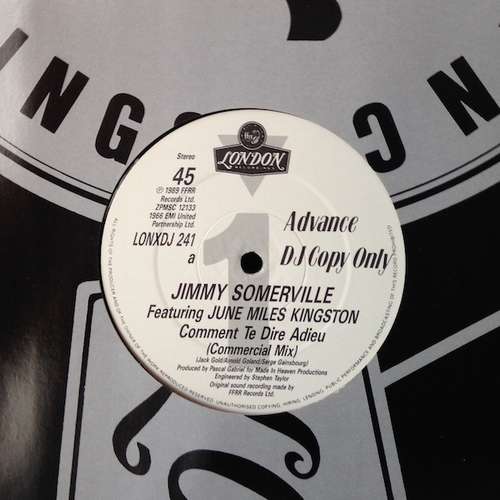 Cover Jimmy Somerville Featuring June Miles Kingston* - Comment Te Dire Adieu (12, Single, Promo) Schallplatten Ankauf