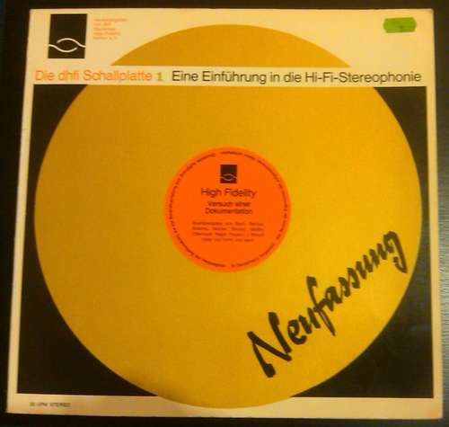Cover Various - Die dhfi Schallplatte 1 Eine Einführung in die Hi-Fi-Stereophonie (Neufassung) (LP) Schallplatten Ankauf