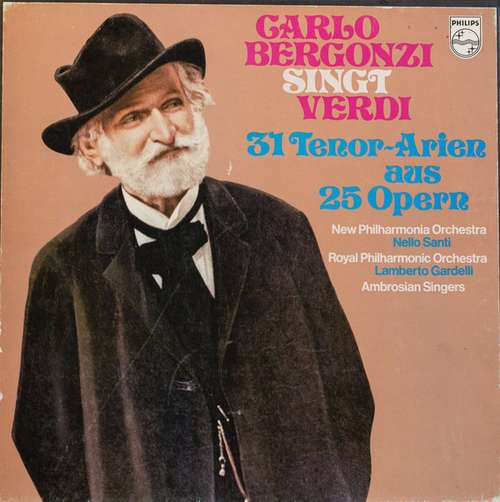 Cover Carlo Bergonzi, Giuseppe Verdi - Carlo Bergonzi Singt Verdi 31 Tenor Arien Aus 25 Opern (3xLP + Box) Schallplatten Ankauf