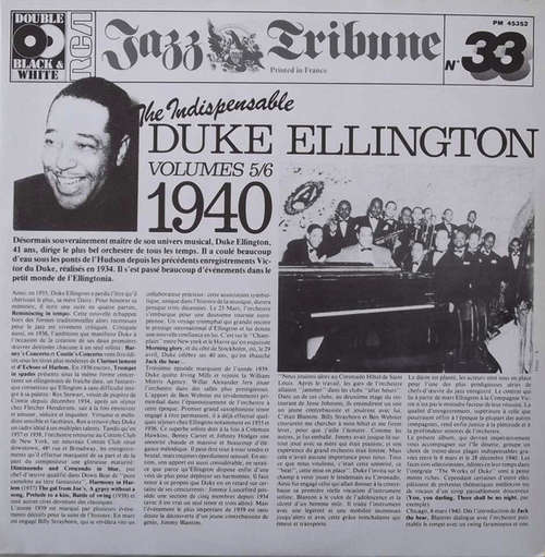 Cover Duke Ellington - The Indispensable Duke Ellington (Volumes 5/6) - 1940 (2xLP, Comp, RE) Schallplatten Ankauf