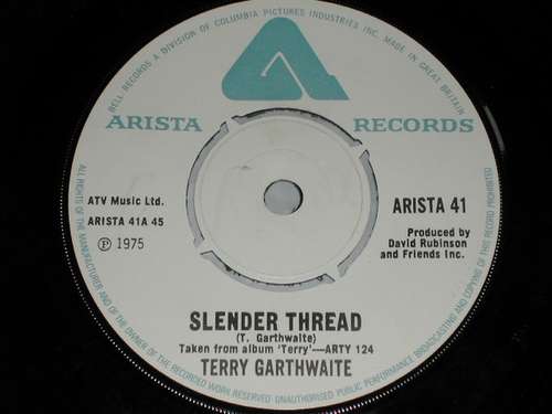 Cover Terry Garthwaite - Slender Thread (7, Single) Schallplatten Ankauf
