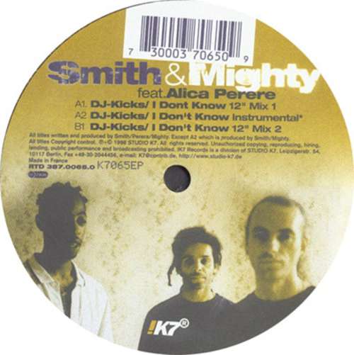 Cover Smith & Mighty feat. Alica Perere* - DJ-Kicks EP / I Don't Know (12, EP) Schallplatten Ankauf