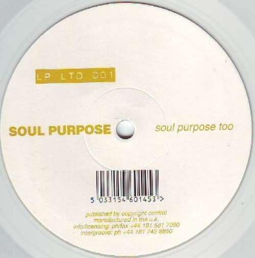 Cover Soul Purpose - Soul Purpose Too (10, S/Sided, Cle) Schallplatten Ankauf