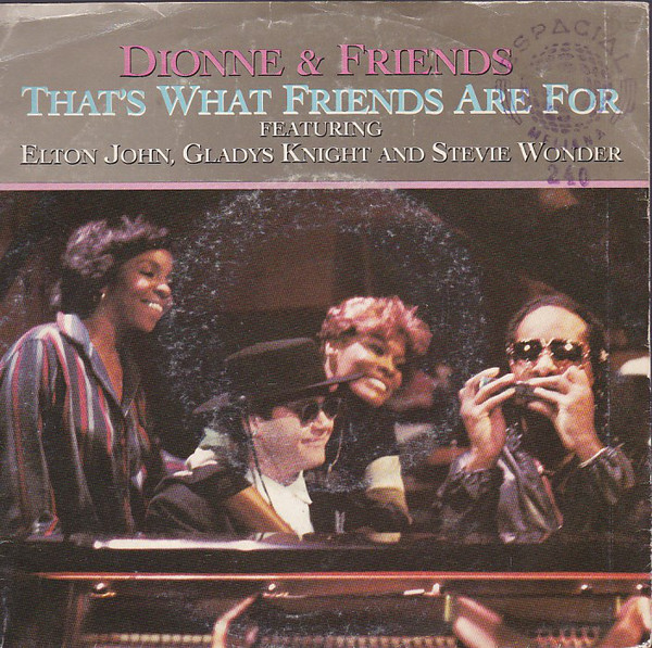 Cover Dionne & Friends Featuring Elton John, Gladys Knight And Stevie Wonder - That's What Friends Are For (7, Single) Schallplatten Ankauf