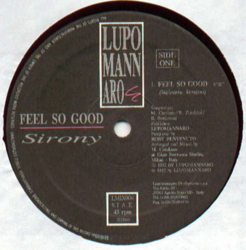 Cover Sirony - Feel So Good (12) Schallplatten Ankauf
