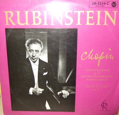 Bild Rubinstein*, Chopin* - Sonate Nr. 2 B-Moll Op. 35 Mit Dem Trauermarsch Funeral March / Sonate Nr. 3 H-Moll Op. 58 (LP, Album, Mono) Schallplatten Ankauf