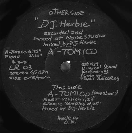 Cover DJ Herbie - A-Tomico (12) Schallplatten Ankauf