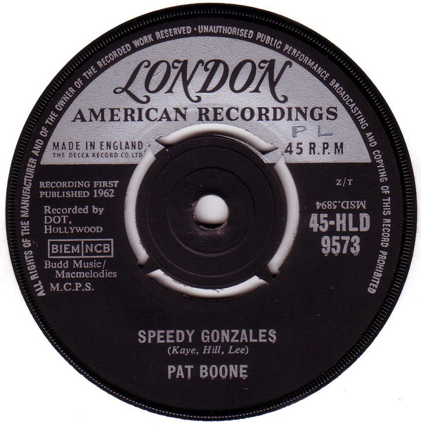 Cover Pat Boone - Speedy Gonzales / The Locket (7, Single) Schallplatten Ankauf