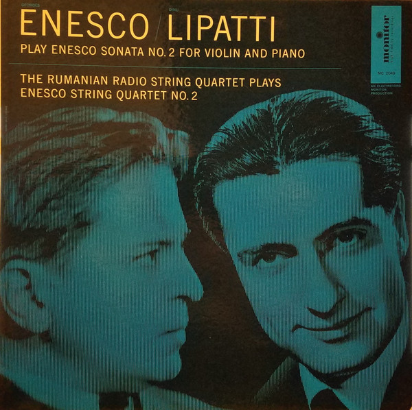 Cover Enesco*, Lipatti* - String Quartet In G Minor, Op. 22, No. 2 / Sonata In F Minor Op. 6, For Violin And Piano (LP, Comp, Mono) Schallplatten Ankauf