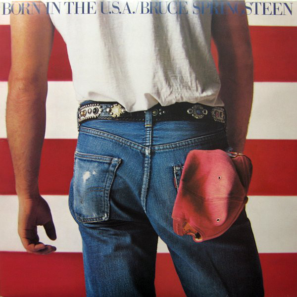Cover Bruce Springsteen - Born In The U.S.A. (LP, Album, Red) Schallplatten Ankauf