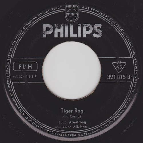 Bild Louis Armstrong Und Seine All-Stars* - Tiger Rag / Der Treue Husar (The Faithful Husar) (7, Single, Mono) Schallplatten Ankauf