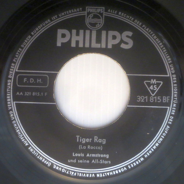 Bild Louis Armstrong Und Seine All-Stars* - Tiger Rag / Der Treue Husar (The Faithful Husar) (7, Single, Mono) Schallplatten Ankauf