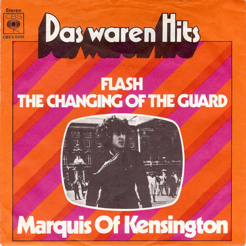Cover Marquis Of Kensington - Flash / The Changing Of The Guard (7, Single) Schallplatten Ankauf