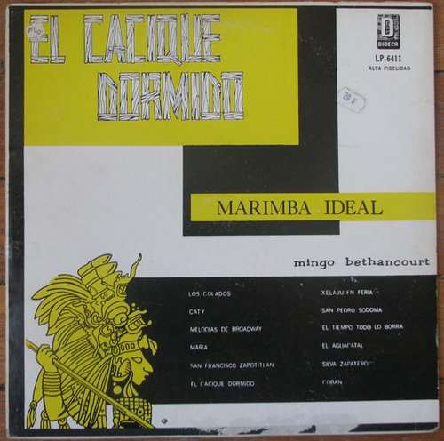 Cover Marimba Ideal, Mingo Bethancourt* - El Cacique Dormido (LP, Album) Schallplatten Ankauf