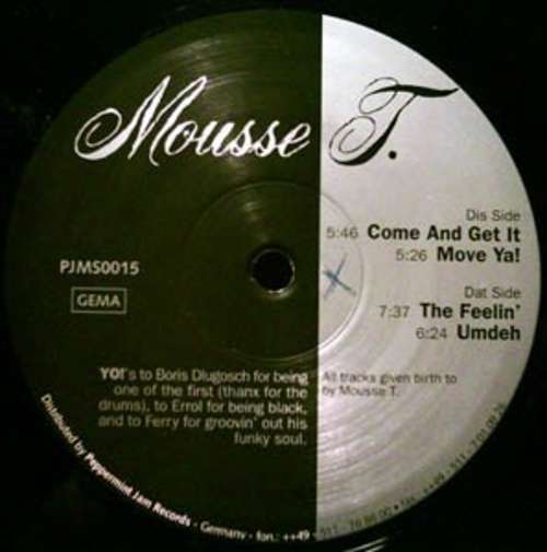 Cover Mousse T. - Come And Get It (12) Schallplatten Ankauf