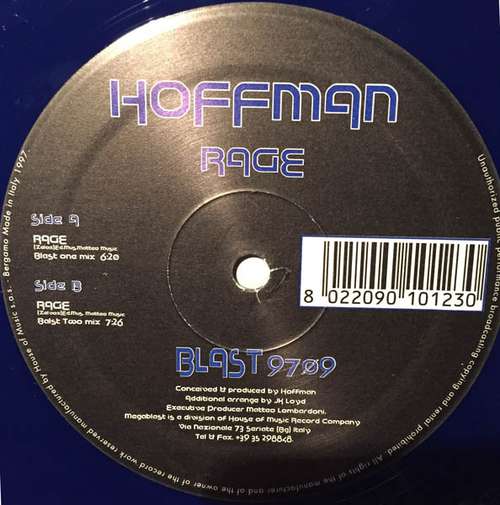 Cover Hoffman - Rage (12, Blu) Schallplatten Ankauf
