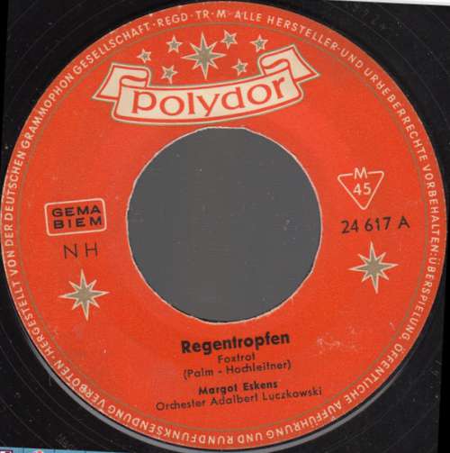 Cover Margot Eskens - Regentropfen (7, Single, Mono) Schallplatten Ankauf