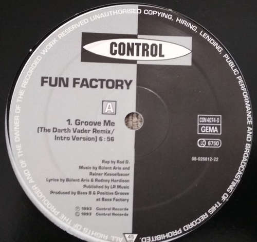 Cover Fun Factory - Groove Me (The Darth Vader Remix) (12, Single) Schallplatten Ankauf