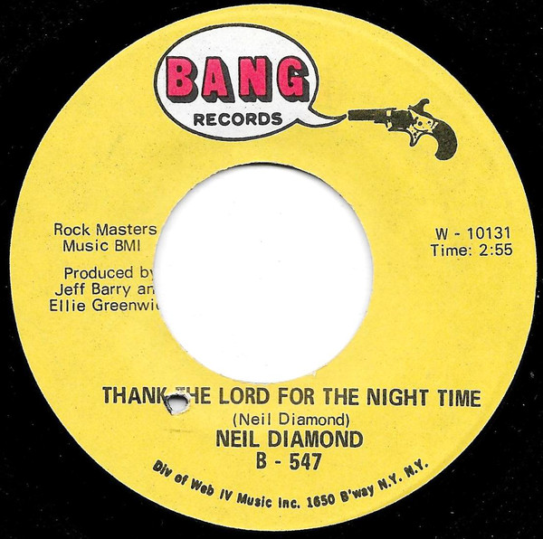 Cover Neil Diamond - Thank The Lord For The Night Time (7) Schallplatten Ankauf