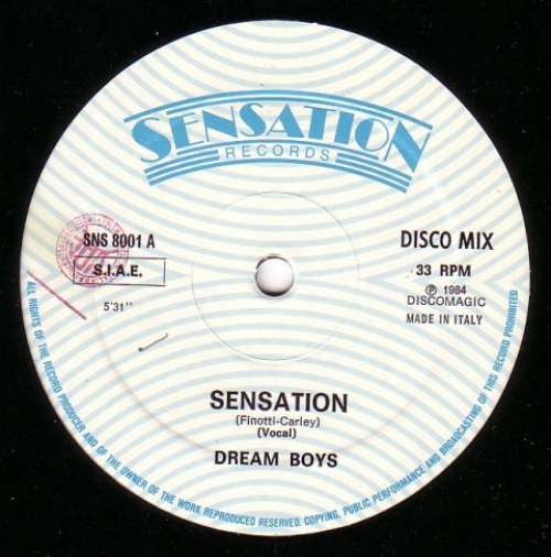 Cover Dream Boys - Sensation (12) Schallplatten Ankauf