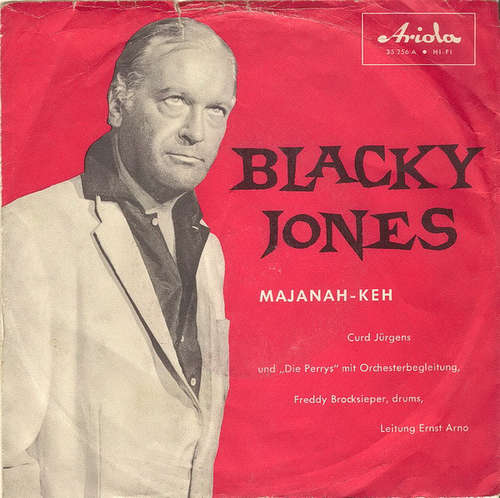 Cover Curd Jürgens Und Die Perrys - Blacky Jones (7, Single, Mono) Schallplatten Ankauf